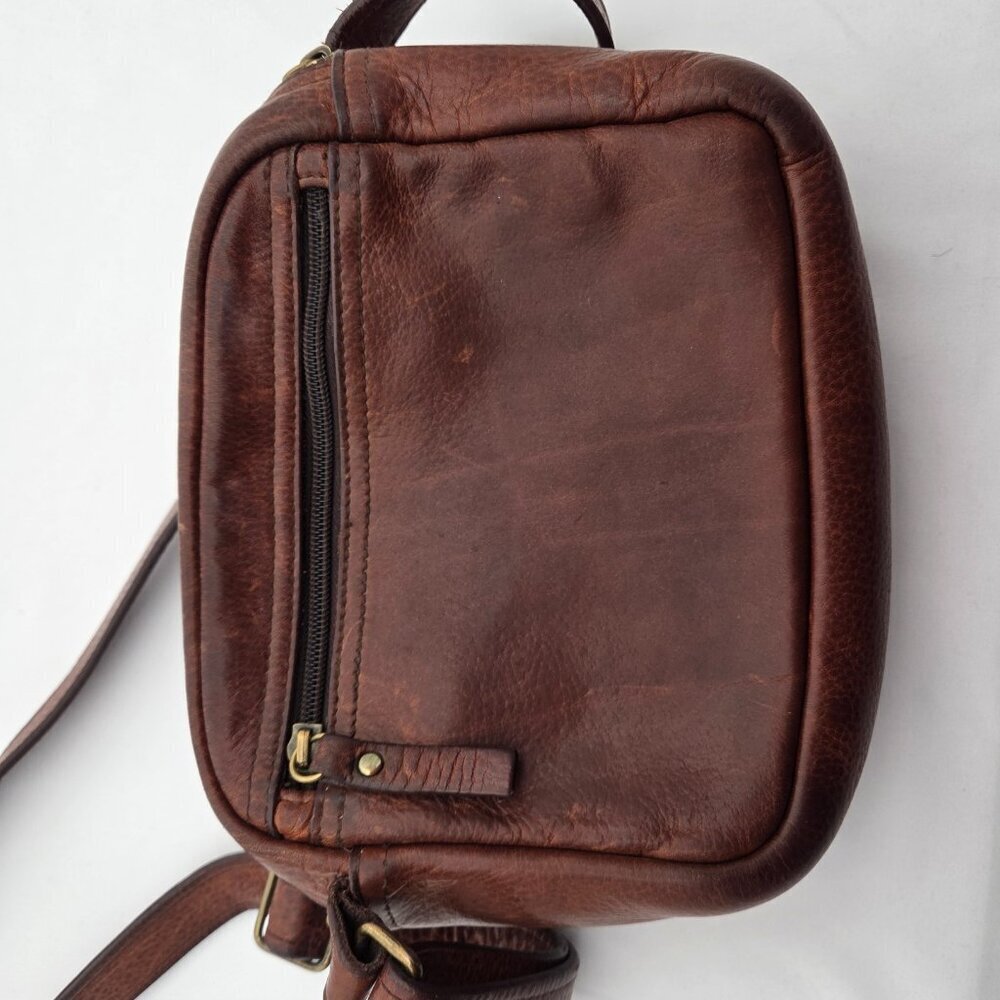 Vintage Duluth Trading Co. Leather Organizer Crossbody Bag - Picture 11 of 16